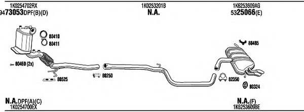 WALKER ADH19968B Exhaust System